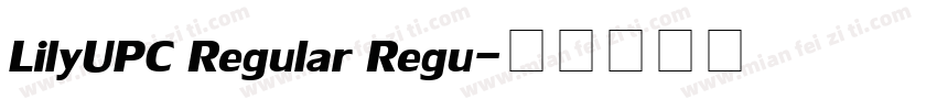 LilyUPC Regular Regu字体转换